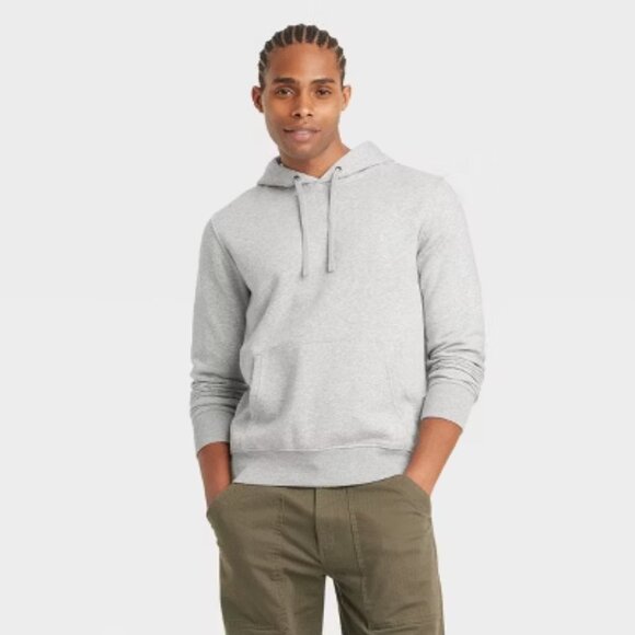 NEW Men's Hooded Pullover Sweater - Goodfellow & Co™ Heathered Gray XXL - Picture 1 of 7
